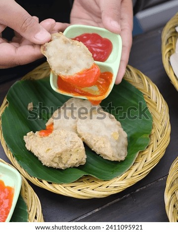 This is a picture of Indonesian local food, and here is a pic of fried tofu