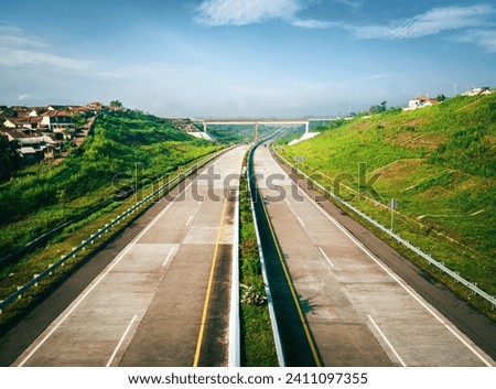 Cisumdawu toll road in the morning. 