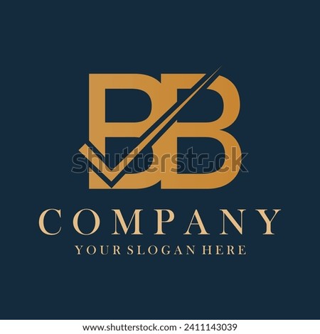 BB Letter Logo Design Template Vector. Creative initials letter BB logo concept.