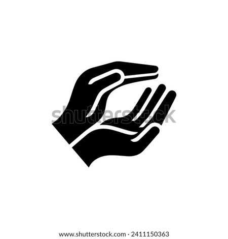 Hand Care Logo Simple Flat Design on White Background