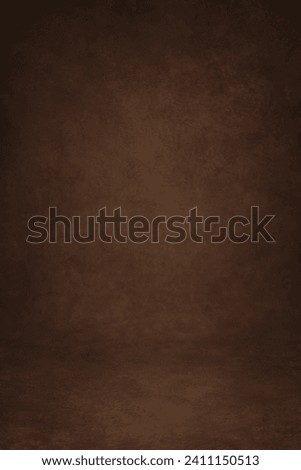 Brown Background Studio Portrait Backdrops Photo. Painted Canvas or Muslin Fabric Cloth Studio Backdrop or Background. Royalty-Free Stock Photo #2411150513