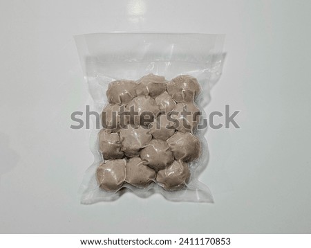 This is meatballs from Indonesia. It's a RAW photo which can be used for your product design