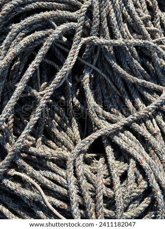 Abstract gray ropes texture picture