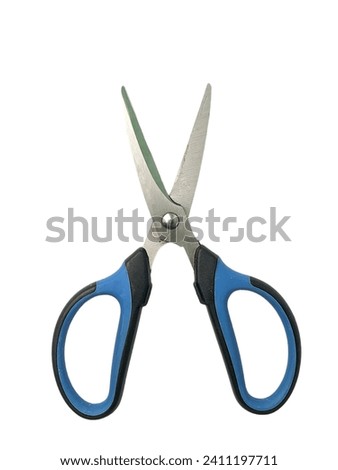 Paper scissors isolated on a white background