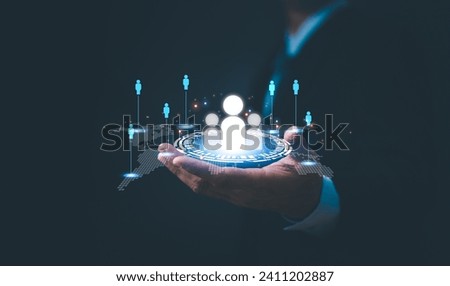 Business ecosystems and partnerships concept. Business collaboration strategies. The complex network of organizations to create value for customers acquisition , suppliers, and other stakeholders. Royalty-Free Stock Photo #2411202887