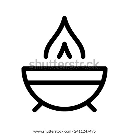 Fire Pit Icon Vector Symbol Design Illustration