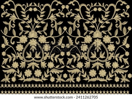 Ethnic Floral and Mughal Floral Design
 Royalty-Free Stock Photo #2411262705