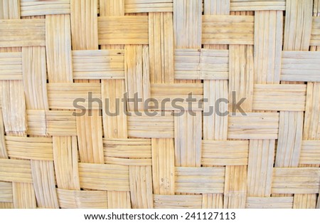 Bamboo is patterned background which must be in the making.