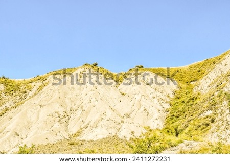 mountains and blue sky, photo as a background, digital image