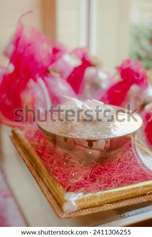 Christmas, new year holiday present boxes, gifts pile with bright wrapping, silk ribbon bows on copy space background.