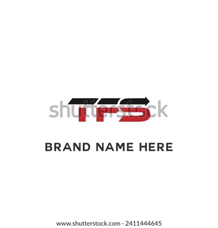 TFS logo. T F S design. White TFS letter. TFS, T F S letter logo design. Initial letter TFS letter logo set, linked circle uppercase monogram logo. 