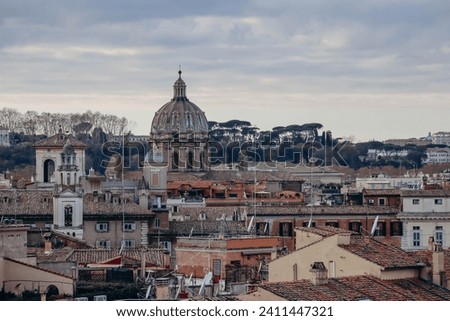 Skyline and rooftops of Rome from Victor Emmanuel II Monument