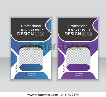 Minimal Corporate Book Cover design. Abstract book cover  Annual Report.