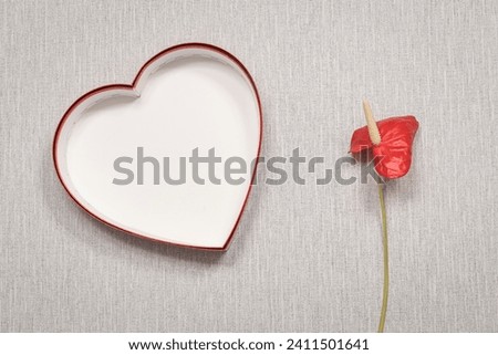 Empty heart with space to write a message, invitation, greeting or photograph. For creating backgrounds and backgrounds.	