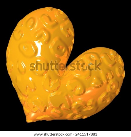 3d colorful heart valentine's day symbol