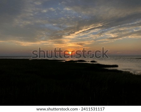 Sunset picture from rock harbor cape cod