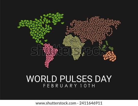 vector world pulses day banner design Royalty-Free Stock Photo #2411646911