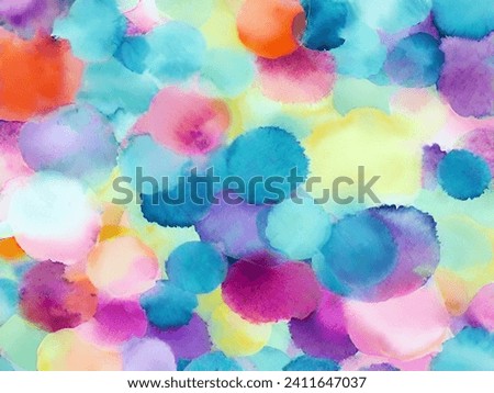 Abstract watercolor hand painted pattern with colorful background for printout, wallpaper, banner, cover, and more