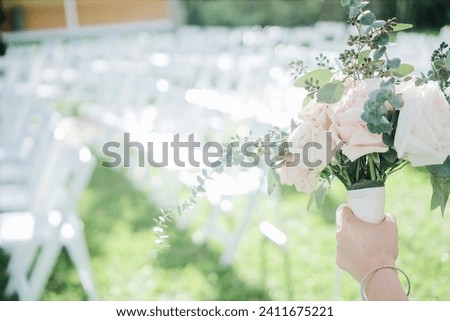 Wedding Day Florals Before Ceremony