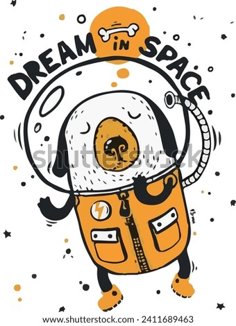 space dog fantasy space suit