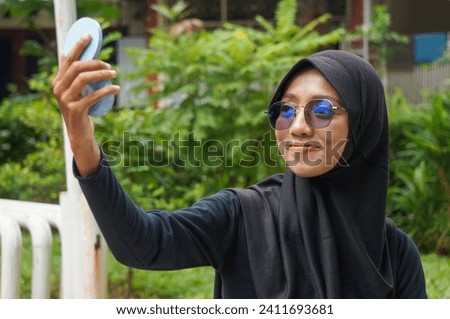 beautiful and cute Asian Muslim women