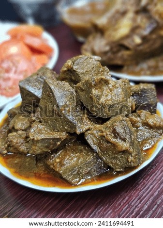 Spicy Mutton Liver Curry Picture 
