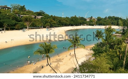 Tourist Attractions in Singapore, Sentosa Island Royalty-Free Stock Photo #2411734771