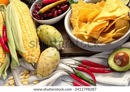 Food Mexican dishes stock photo