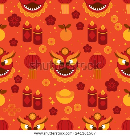 Seamless pattern for Chinese New Year