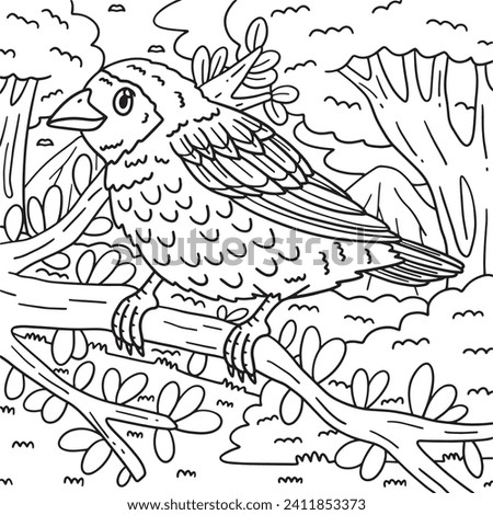 Red Billed Quelea Bird Coloring Page for Kids