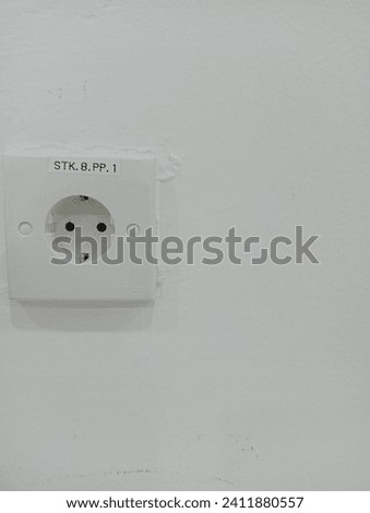 electrical outlet or power socket or Socket isolated on white background