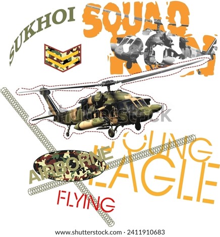 the flying eagle squadron sukhoi Royalty-Free Stock Photo #2411910683