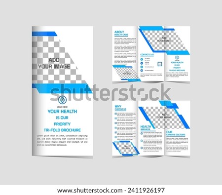Tri-Fold Medical Brochure Design Template editable