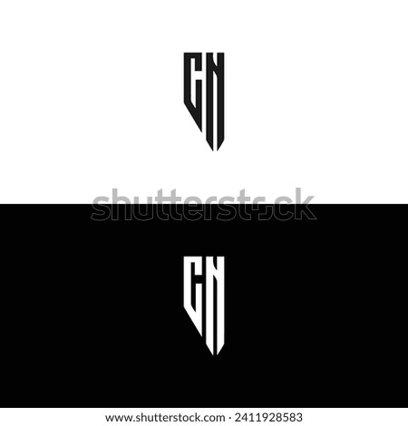 CN logo. C N design. White CN letter. CN, C N letter logo design. Initial letter CN linked circle uppercase monogram logo.