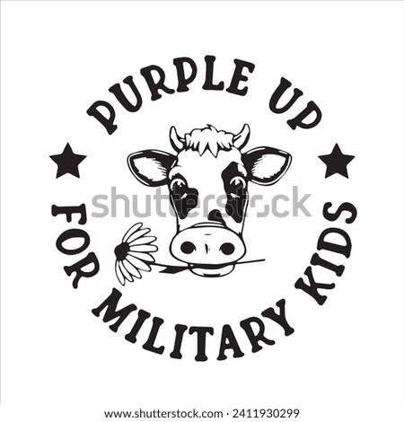 purple up for military kids logo inspirational positive quotes, motivational, typography, lettering design