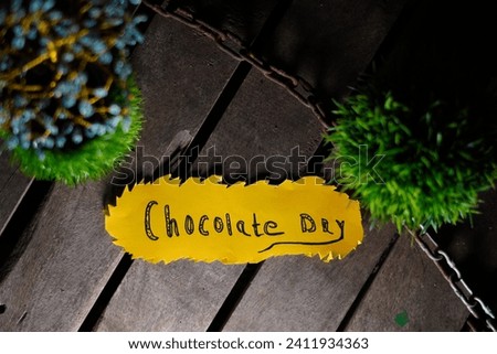Chocolate day greetings , in a beautiful background