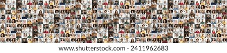 Series of professional headshots convey a corporate atmosphere, featuring individuals from various professionals. Each subject in business attire, communicates professionalism and confidence Royalty-Free Stock Photo #2411962683