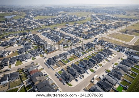 Rosewood Neighborhood from the Sky - Saskatoon Aerial View