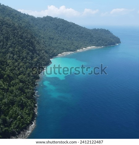 Epic trip and adventure to Kalimantung island at this point is called a blue spot in mursala island