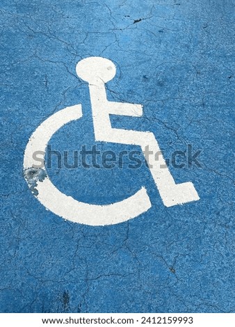 wheelchair sign on the road