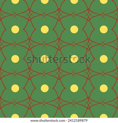 pattern, seamless, line, wavy, polka, rhombus, wave, vector, illustration, ornament, background, abstract, royal, geometric, graphic, design, wallpaper, decoration, yellow, green, decor, tile, orienta