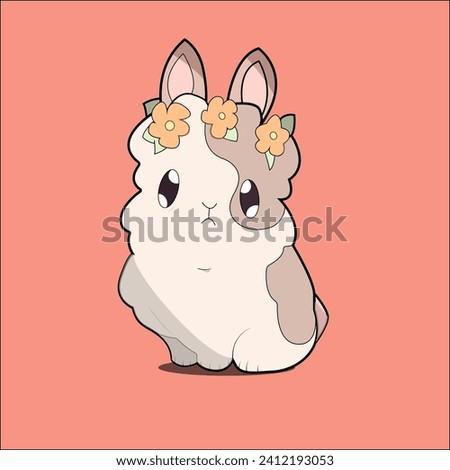 Cute hamster animal flat vector illustrator