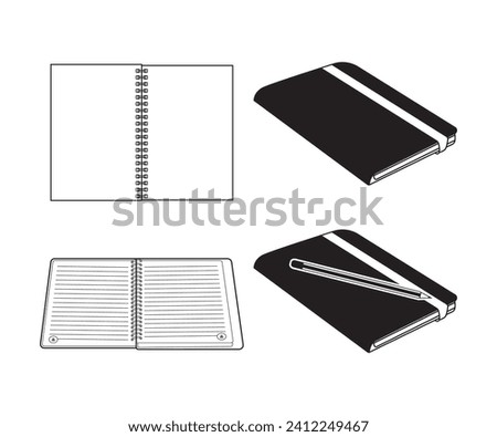 Notebook , Write Vector, Book Vector,  School Vector, Writing, Notebook Clipart