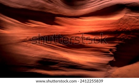 Beautiful of Sandstone texture, close up picture at Upper Antelope Canyon,