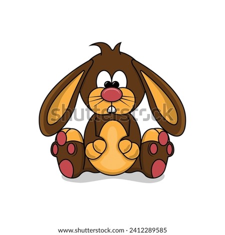 cute rabbit illustration toy cartoon love