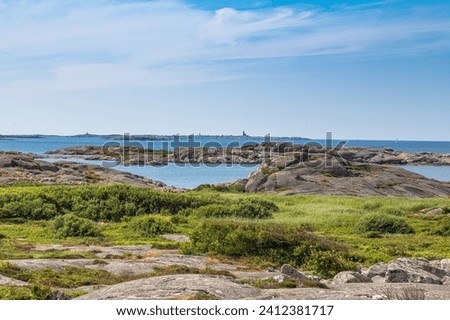 Rocky bay serenity in the archipelago west coast. Coastal wonders: a rocky bay in the Swedish archipelago
Seascapes and stones: exploring a west coast archipelago bay
 Royalty-Free Stock Photo #2412381717