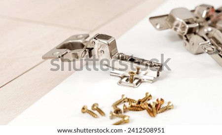 Accessories for assembling furniture on furniture. High quality photo