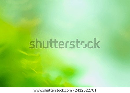 Glowing green nature background with sunburst. Abstract nature green background. 