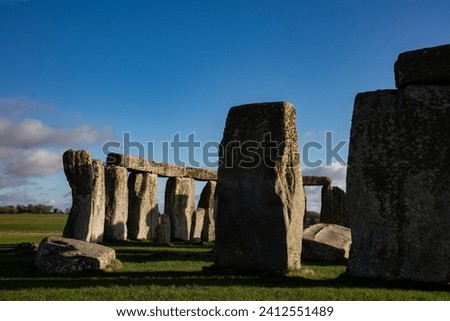 Wiltshire, England, UK - January 6, 2024: Stonehenge
