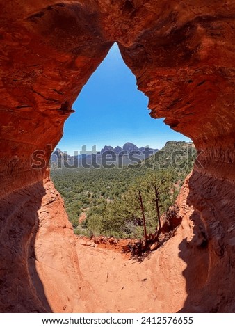 A picture of the entrance to a Birthing Cave located in Sedona, Arizona